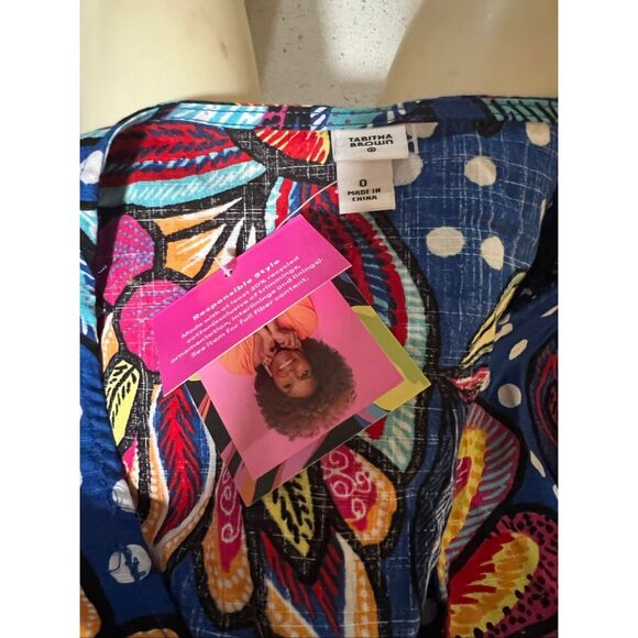 NWT Tabitha Brown/Target Floral/Polka Dot Midi Dress 0 - Picture 6 of 7